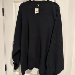 Free People Street Tunic in black, size Large